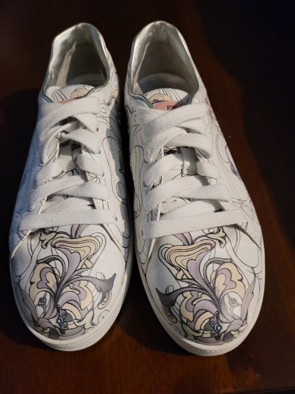 Prada Rabbit Leather Sneakers - Picture 3 of 5